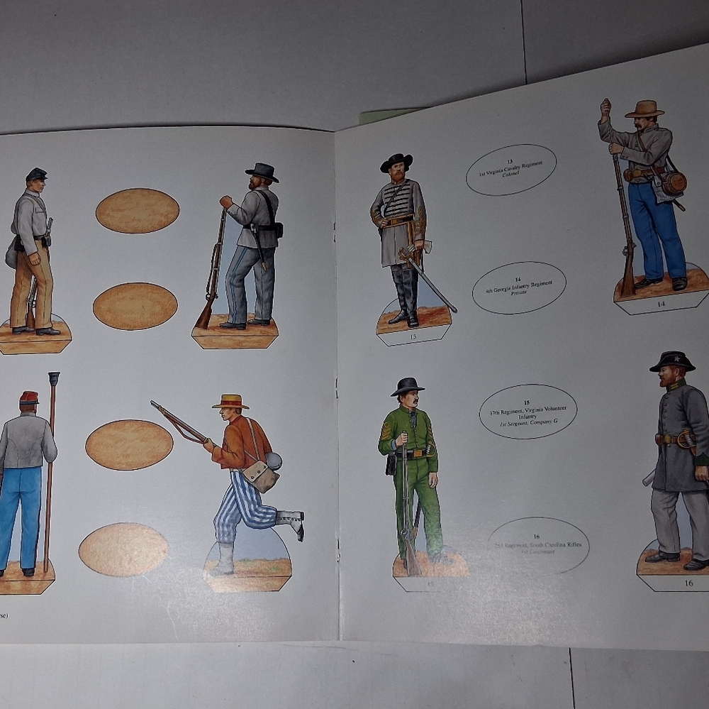 Confederate And Union Army Paper Soldiers Paper Dolls AG Smith - Picture 13 of 16